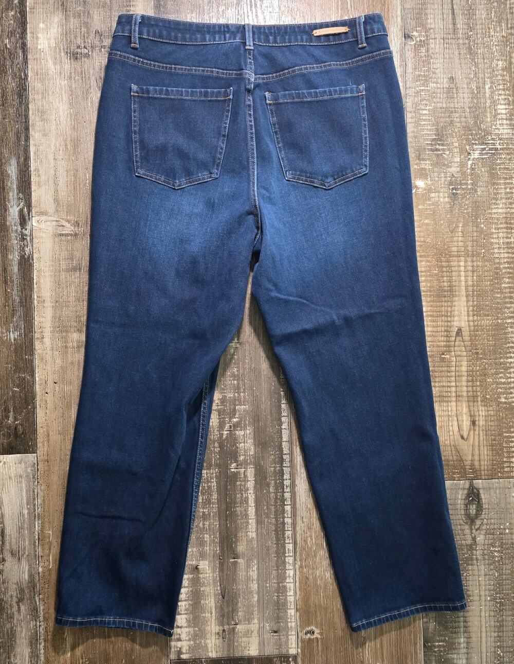 Soft Surroundings Darkwash Blue Jeans Size 16 Petite